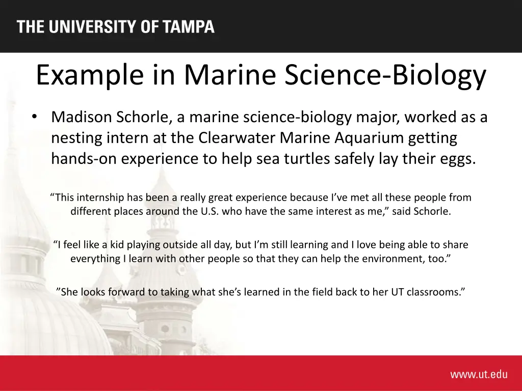 example in marine science biology