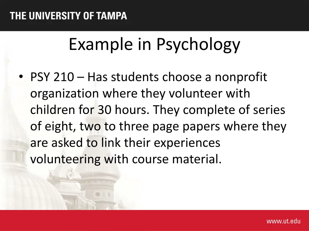 example in psychology