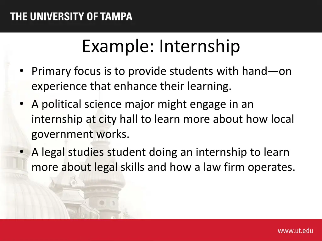 example internship