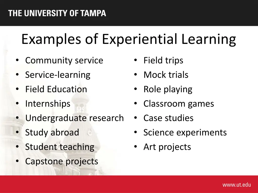 examples of experiential learning