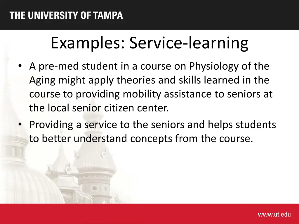 examples service learning