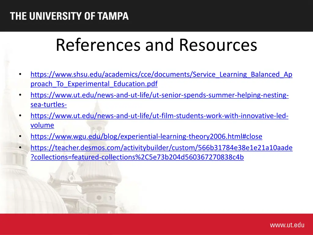 references and resources