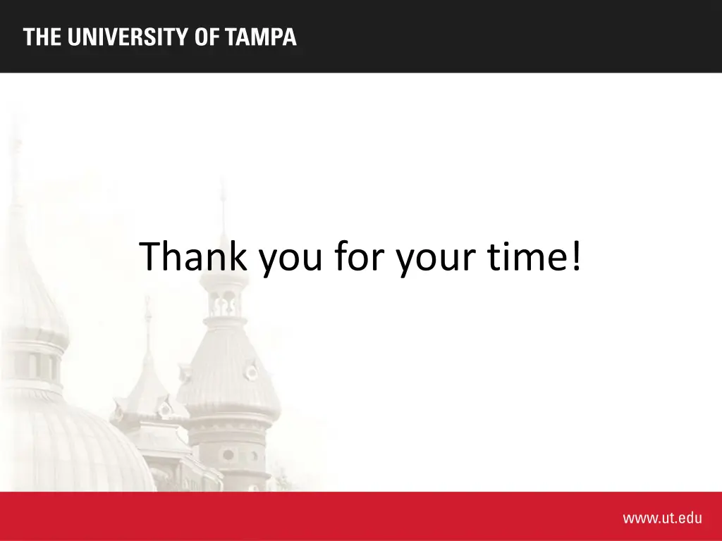 thank you for your time