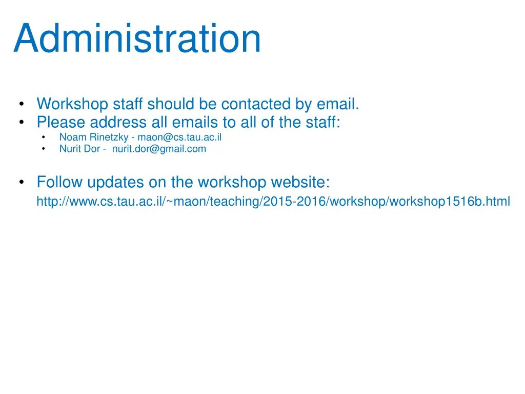 administration 1