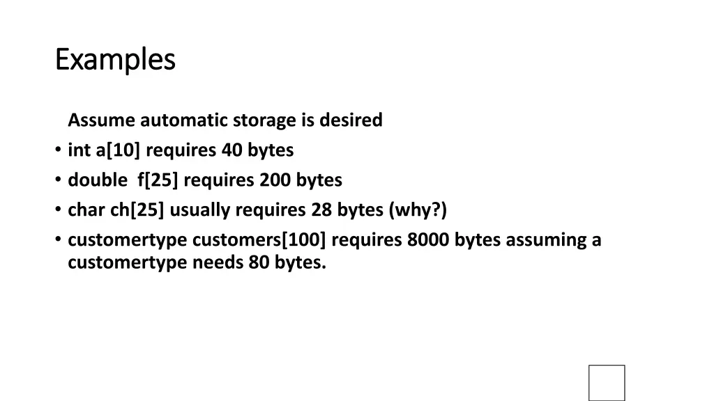examples examples