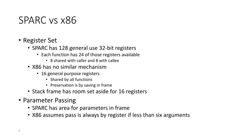 sparc vs x86