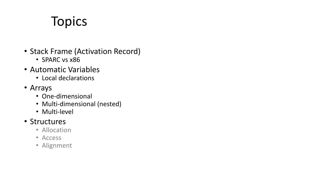 topics