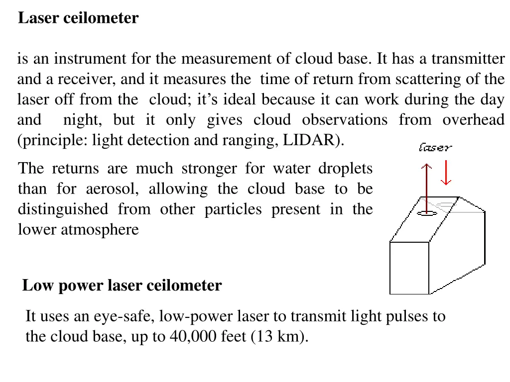 laser ceilometer