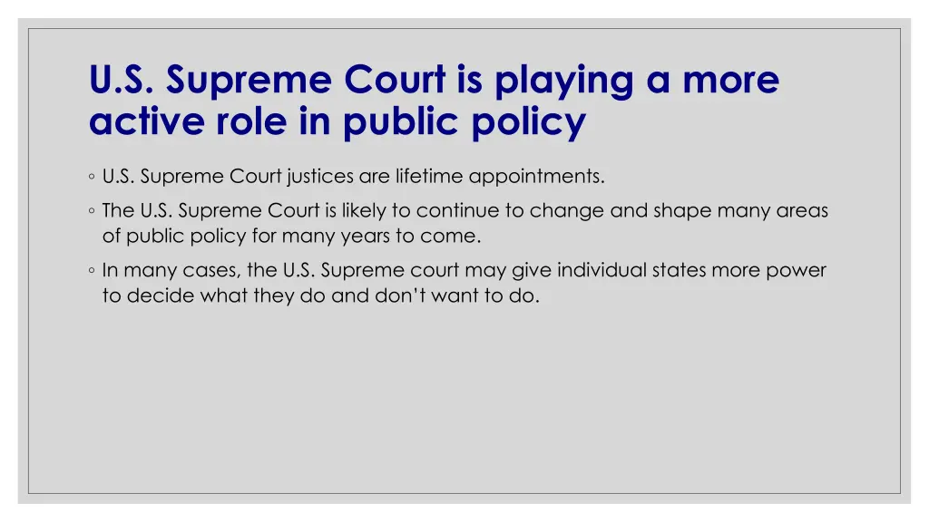 u s supreme court is playing a more active role