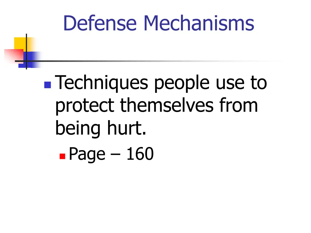 defense mechanisms