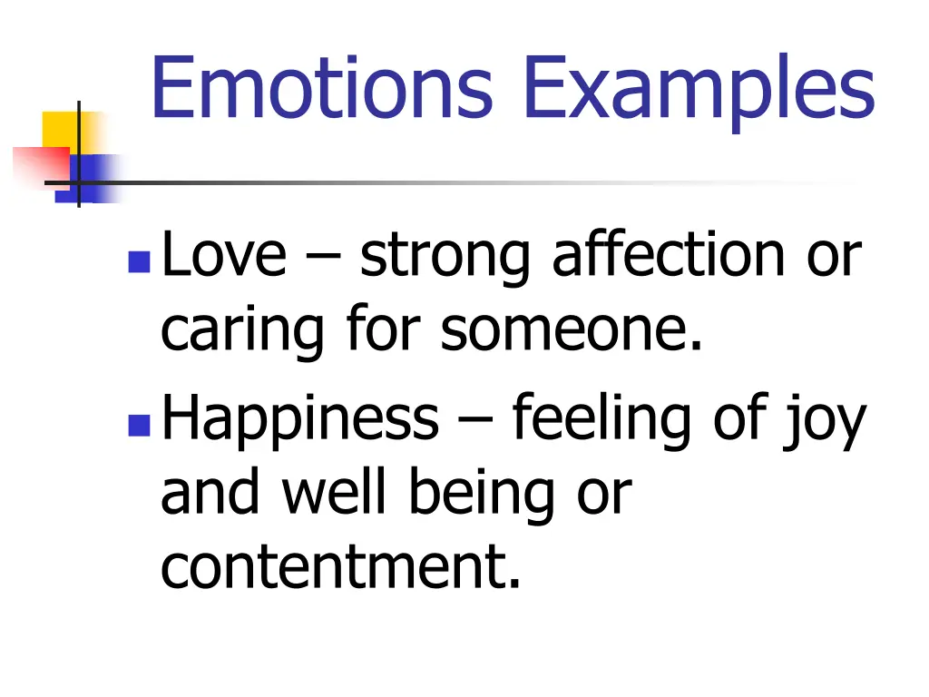 emotions examples