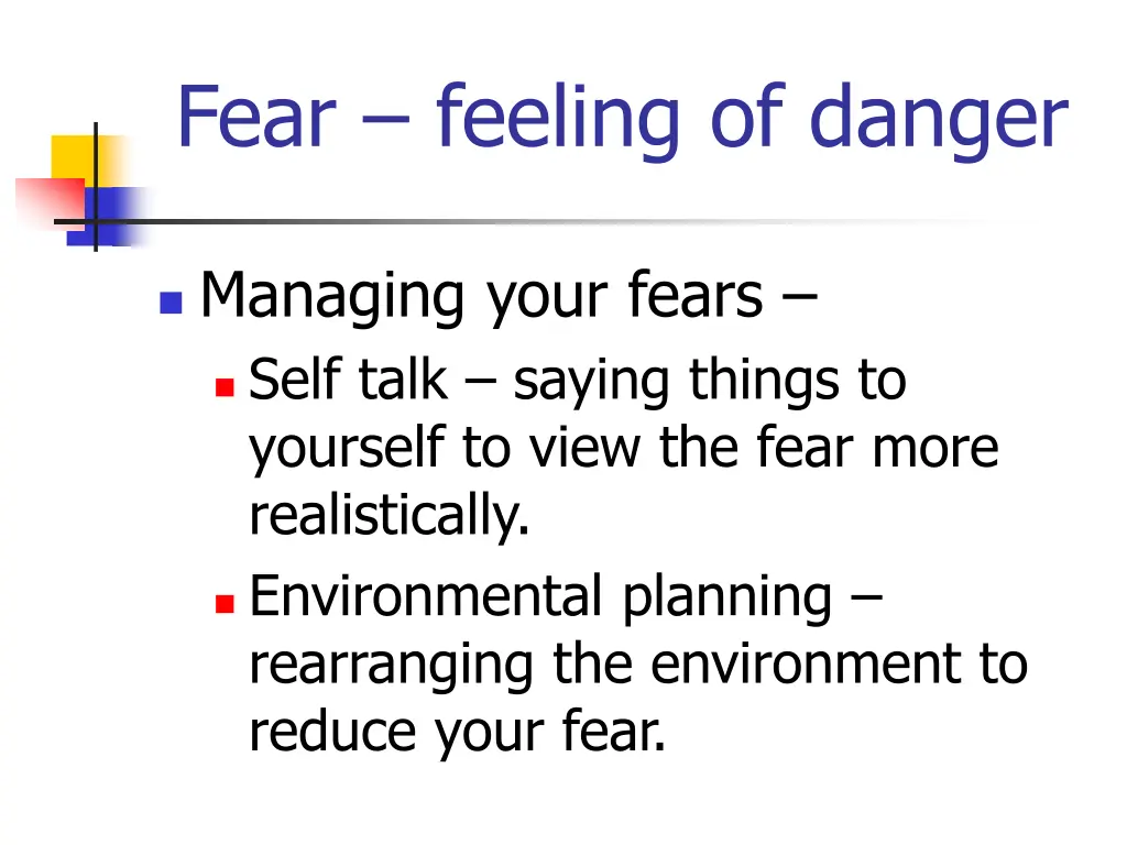 fear feeling of danger