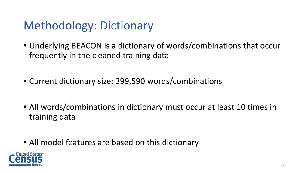 methodology dictionary