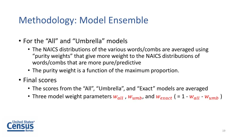 methodology model ensemble 1