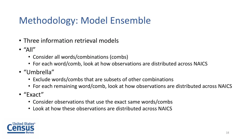methodology model ensemble