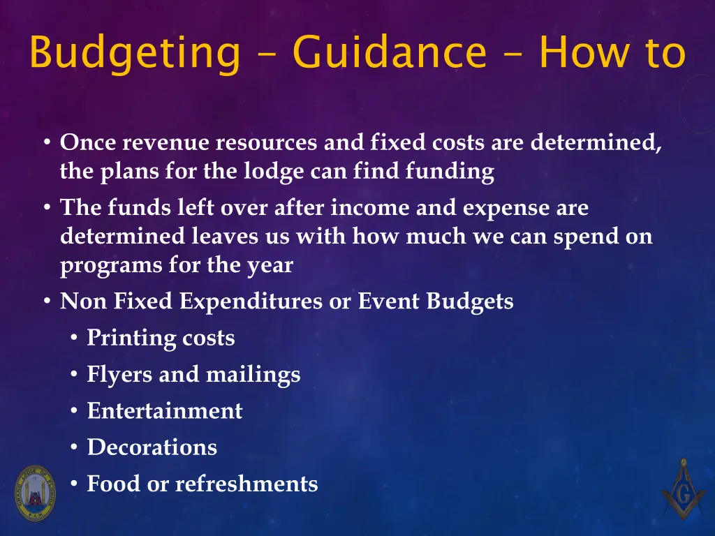 budgeting guidance how to 3