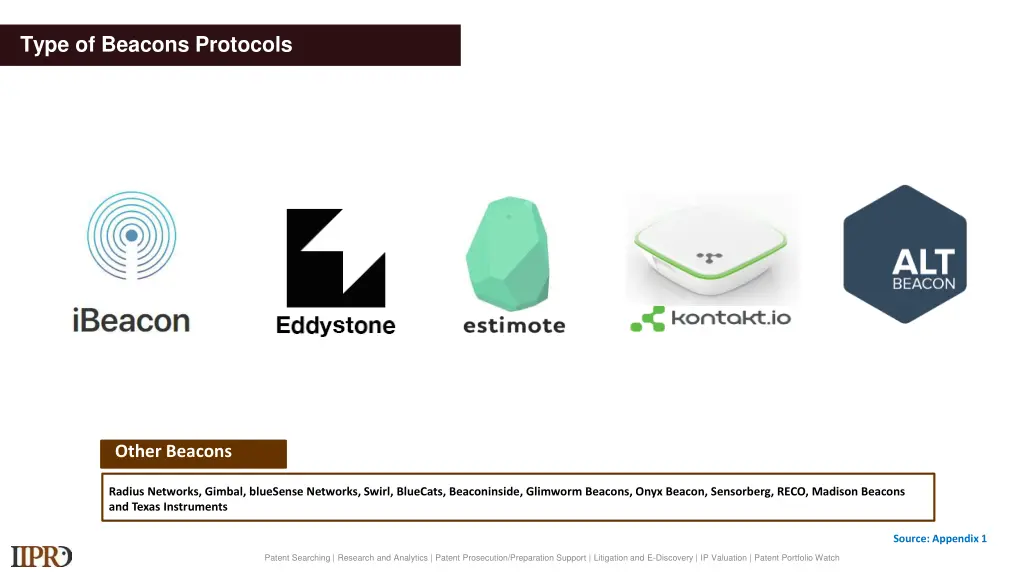 type of beacons protocols