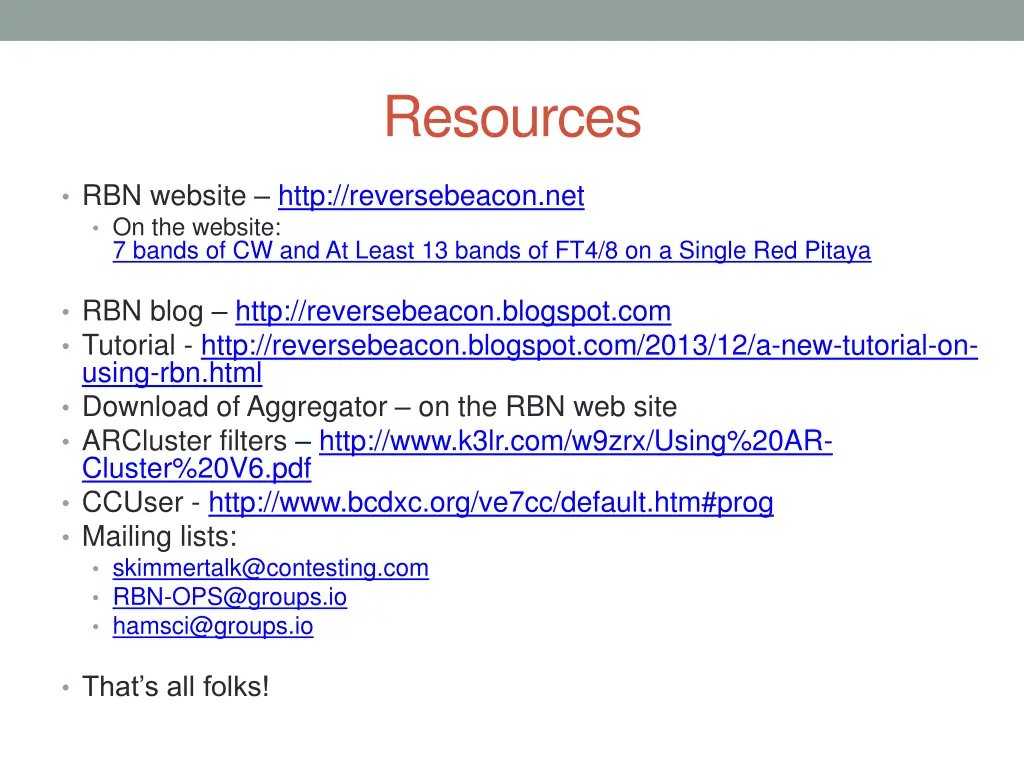 resources