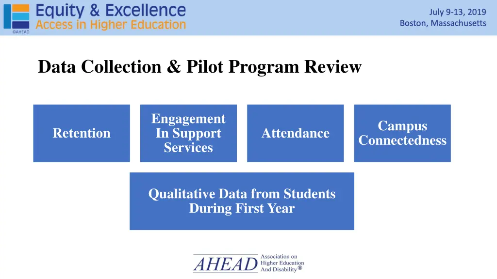 data collection pilot program review