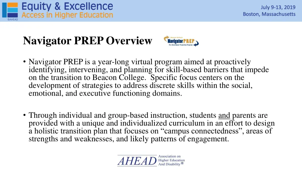 navigator prep overview