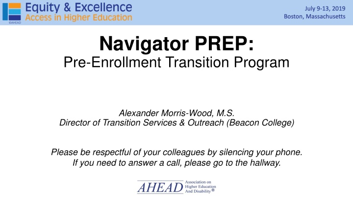 navigator prep pre enrollment transition program
