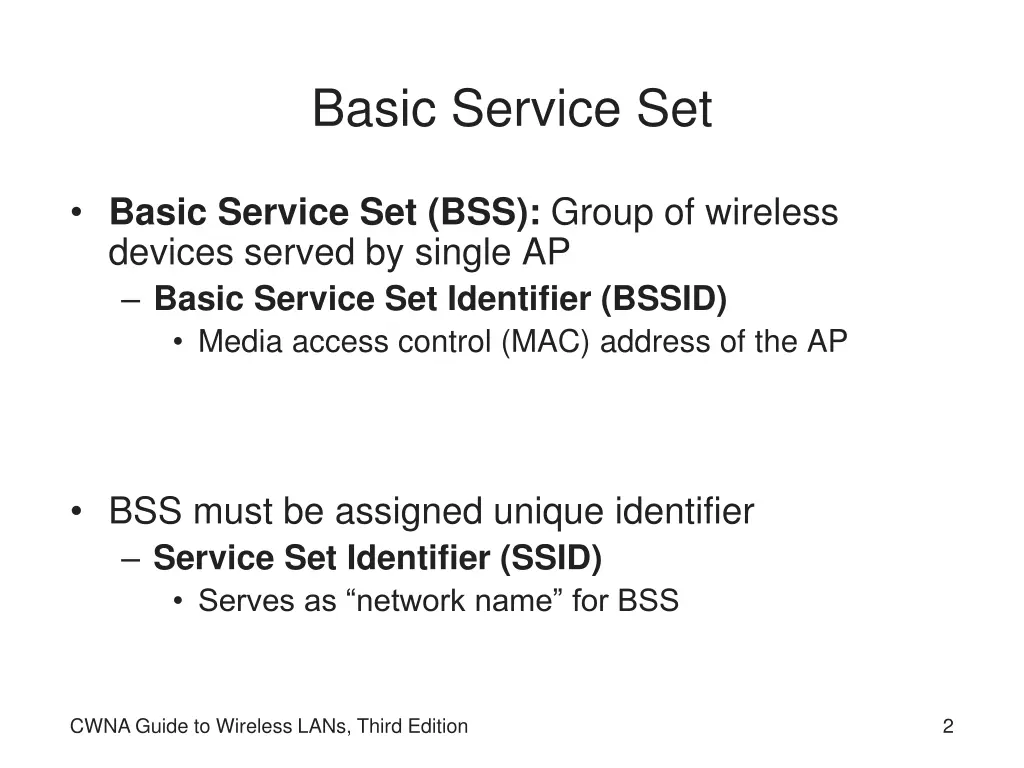 basic service set