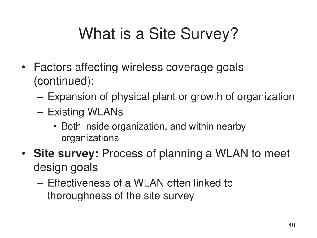 what is a site survey 1