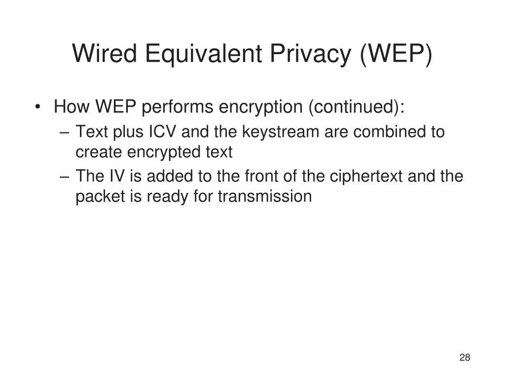wired equivalent privacy wep 1
