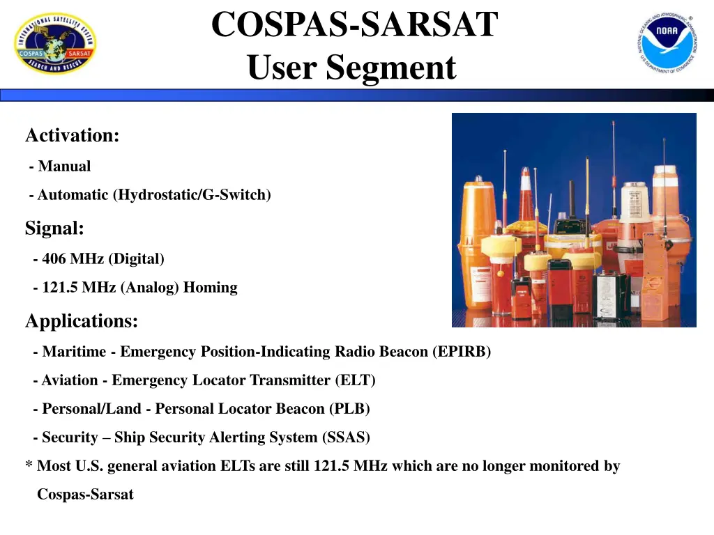 cospas sarsat user segment 1