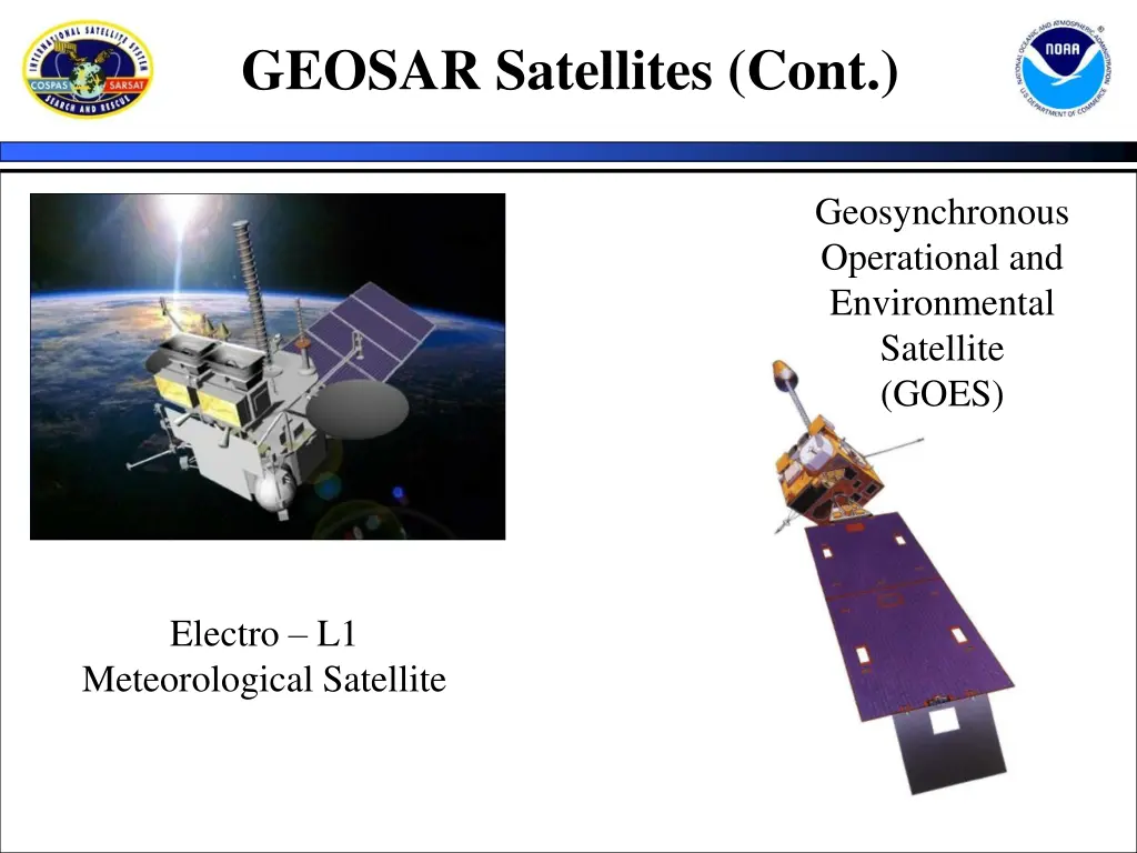 geosar satellites cont