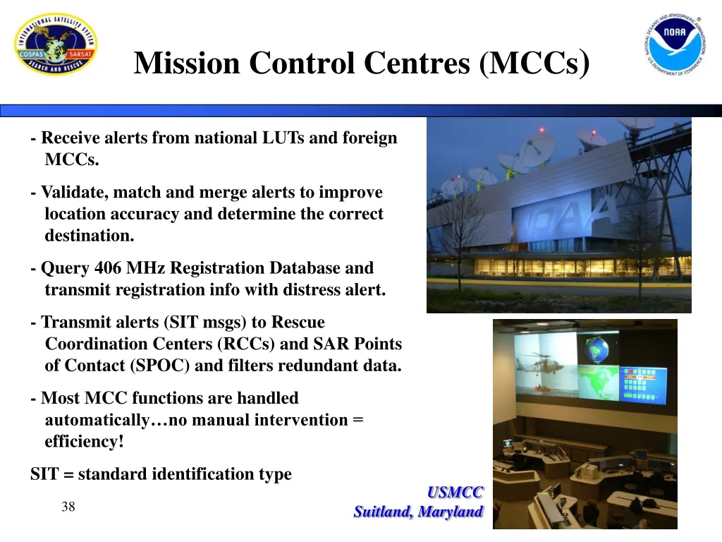 mission control centres mccs