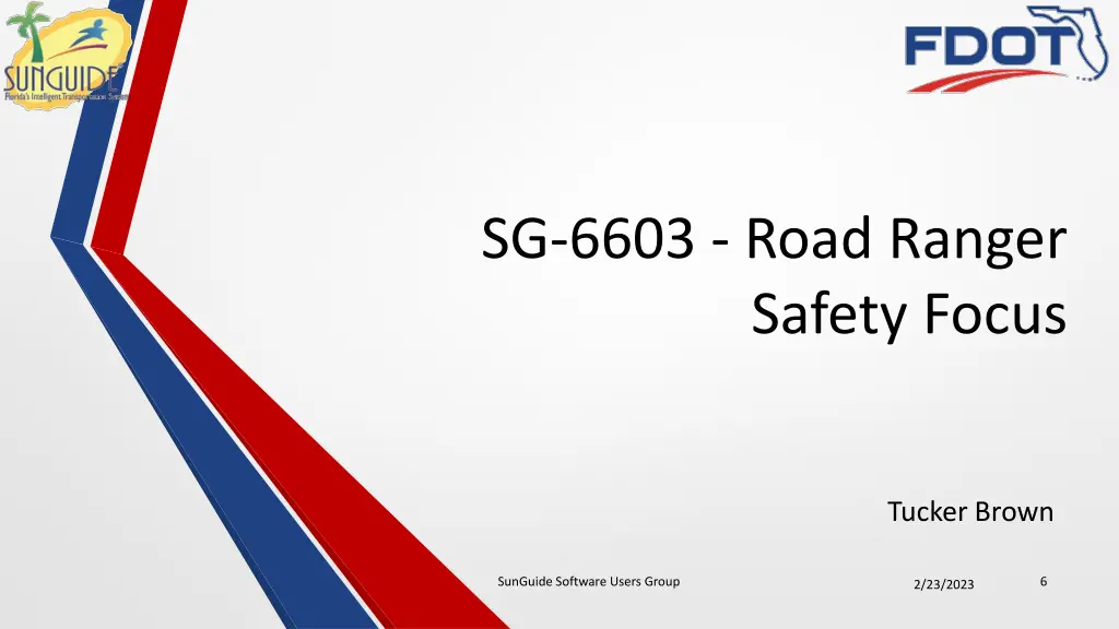 sg 6603 road ranger safety focus