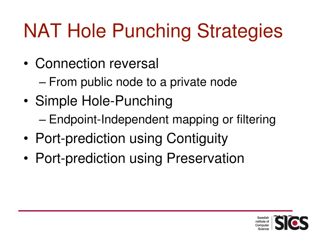 nat hole punching strategies