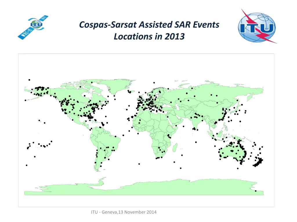 cospas sarsat assisted sar events locations