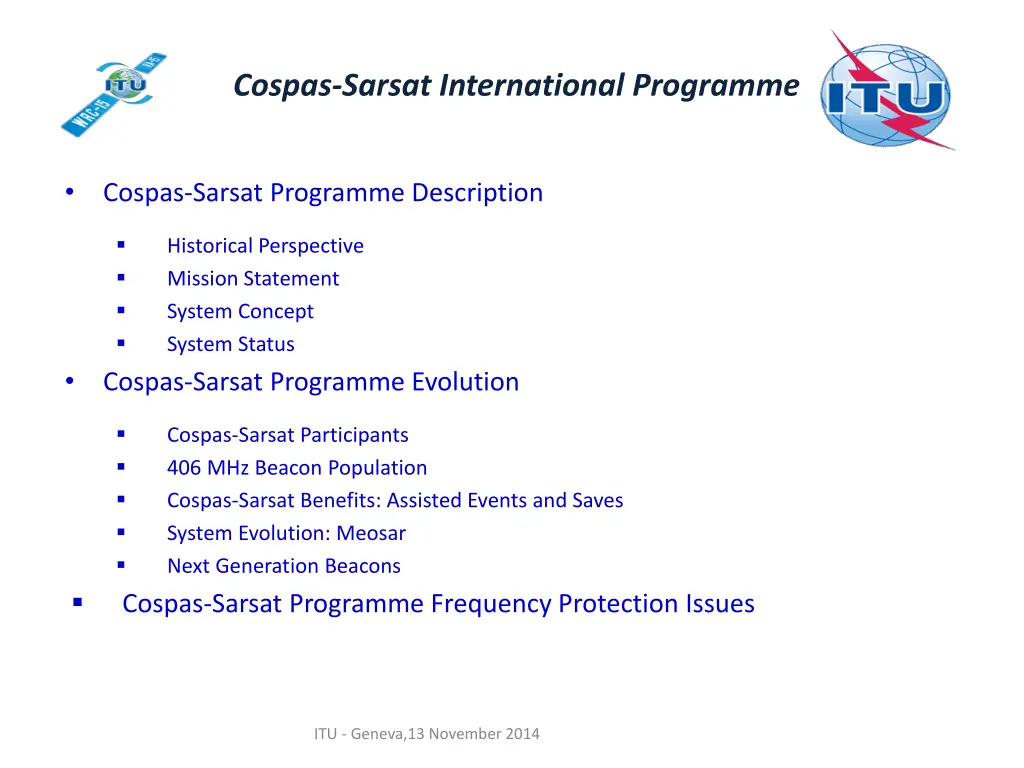 cospas sarsat international programme