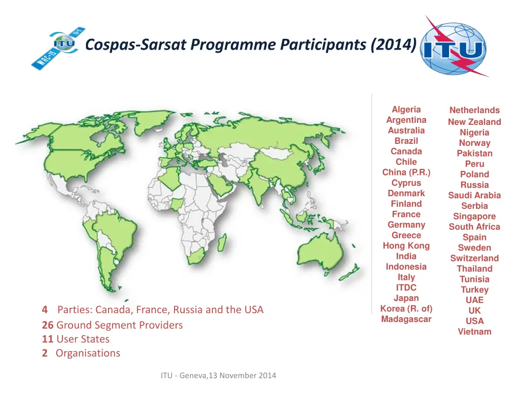 cospas sarsat programme participants 2014