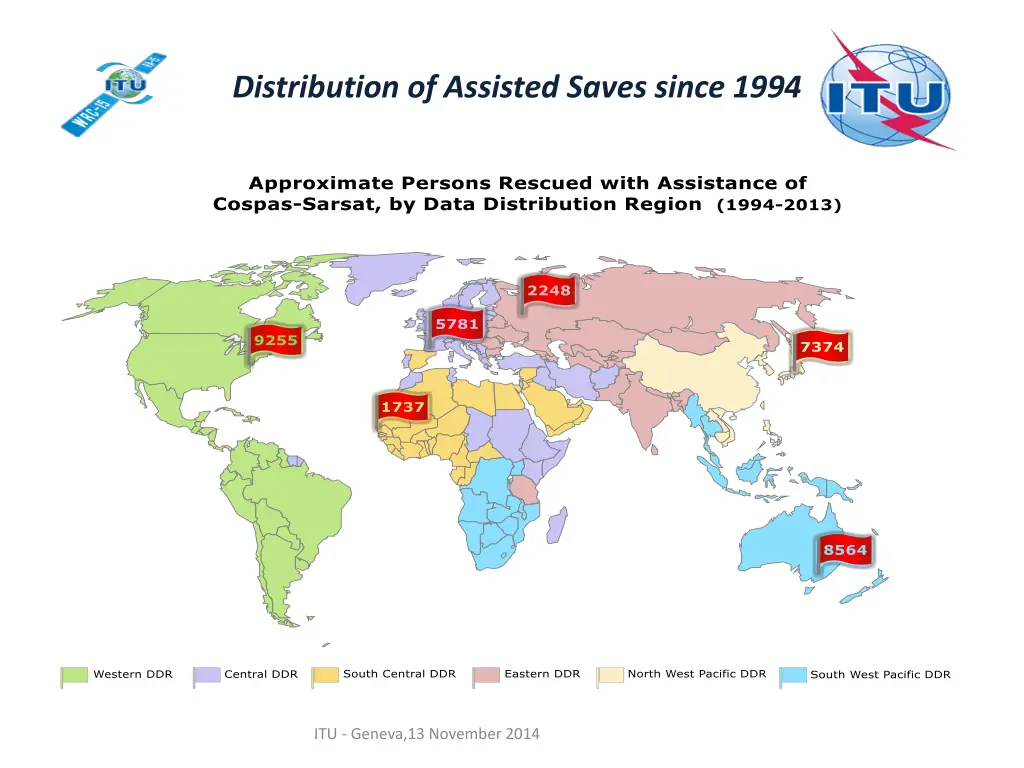 distribution of assisted saves since 1994