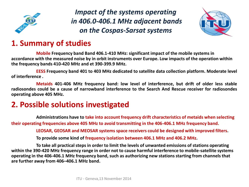 impact of the systems operating