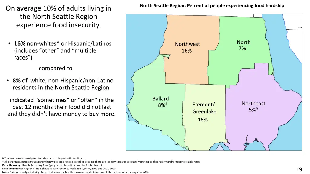 north seattle region percent of people