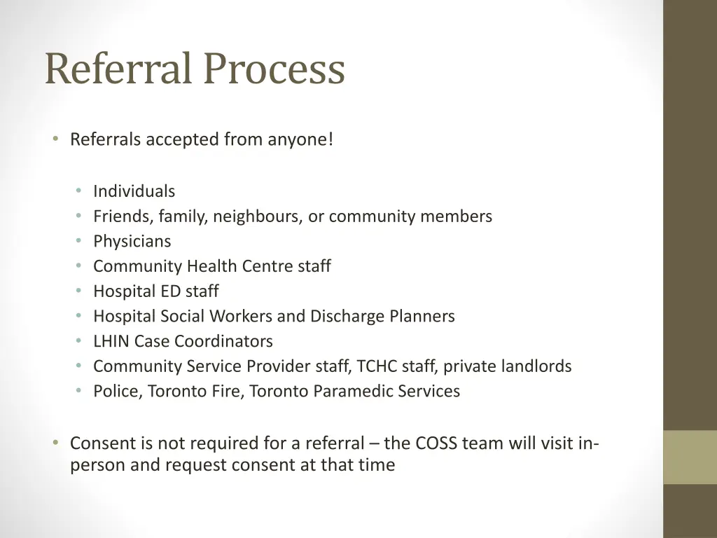 referral process