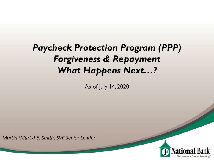 paycheck protection program ppp forgiveness