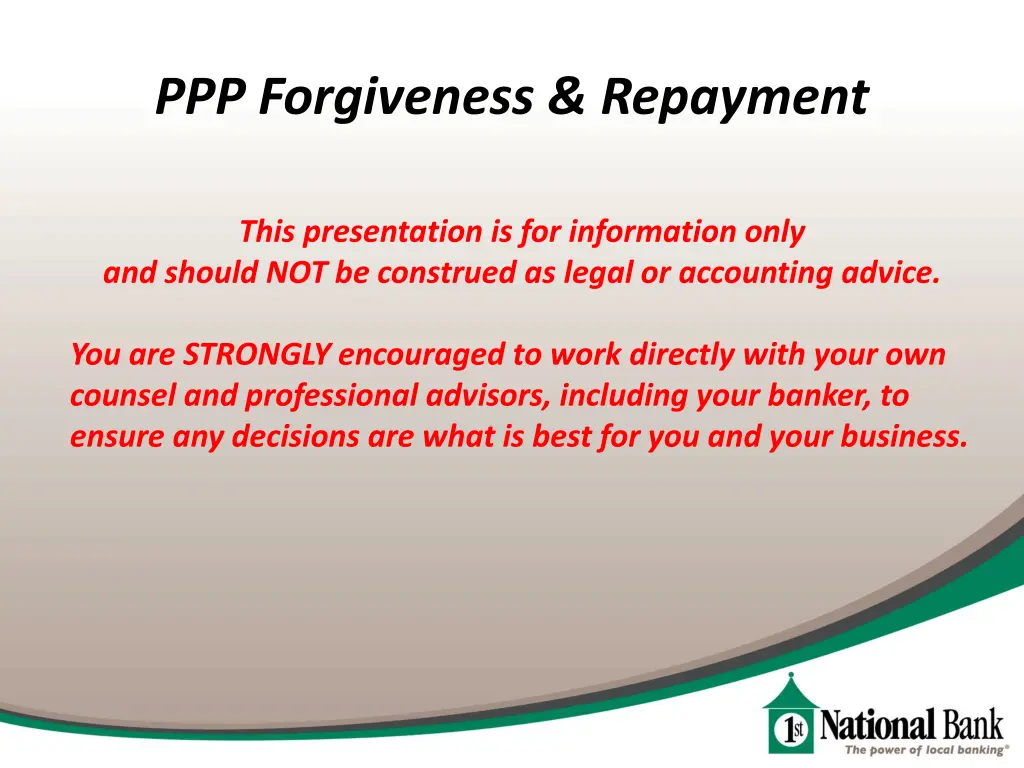 ppp forgiveness repayment