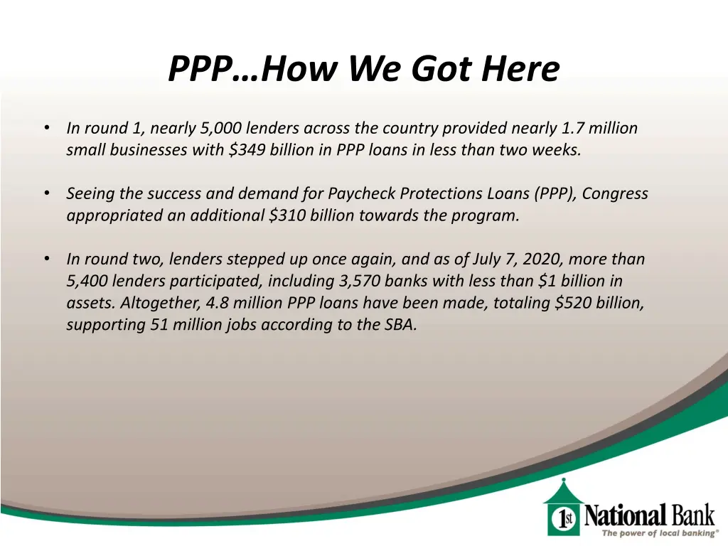 ppp how we got here 1
