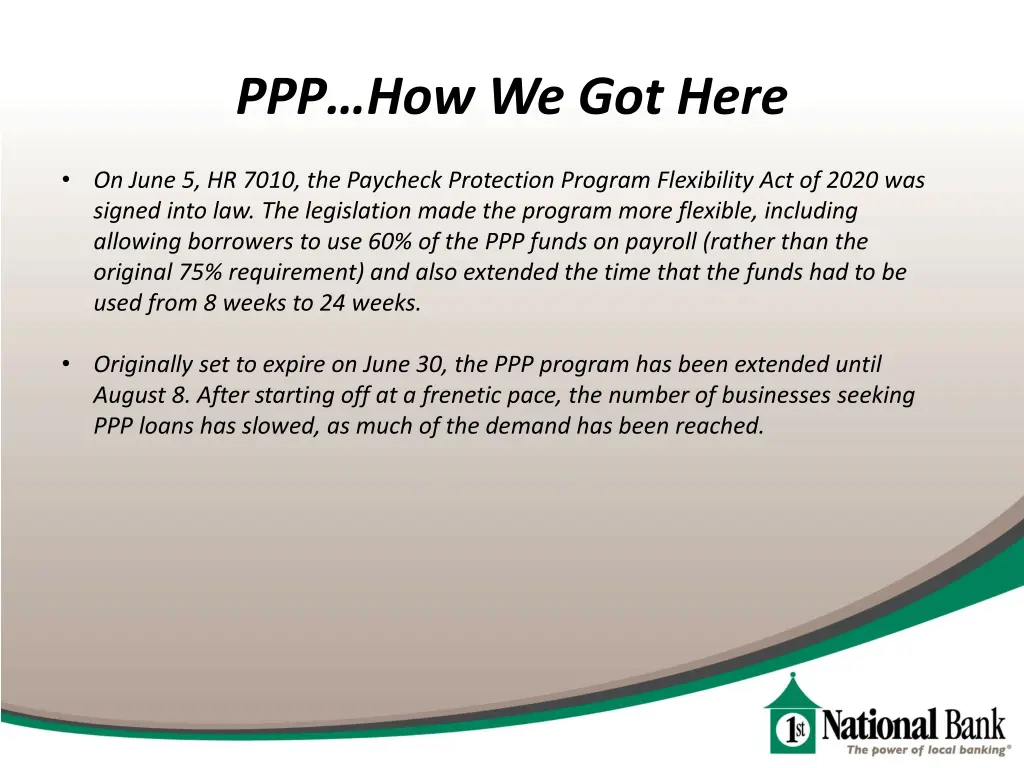 ppp how we got here 2