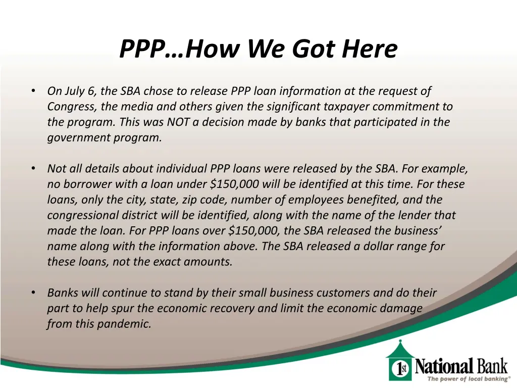 ppp how we got here 3