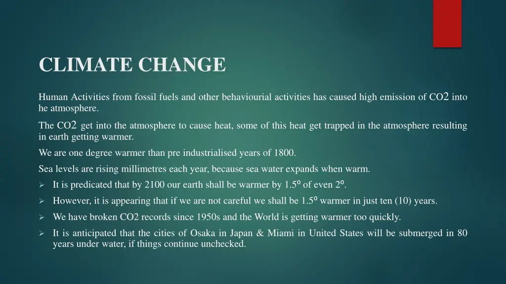 climate change 1