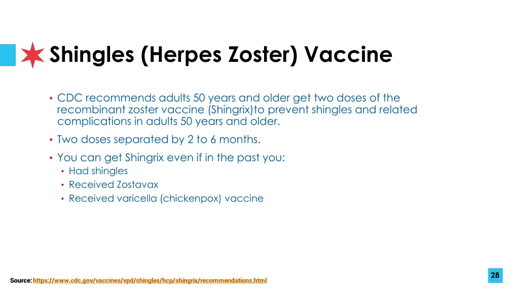 shingles herpes zoster vaccine