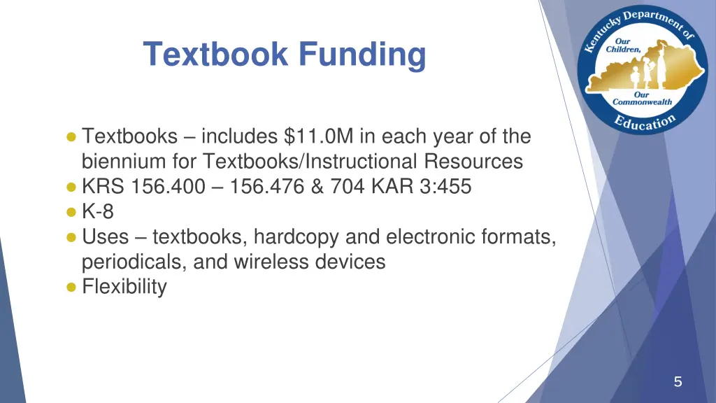 textbook funding