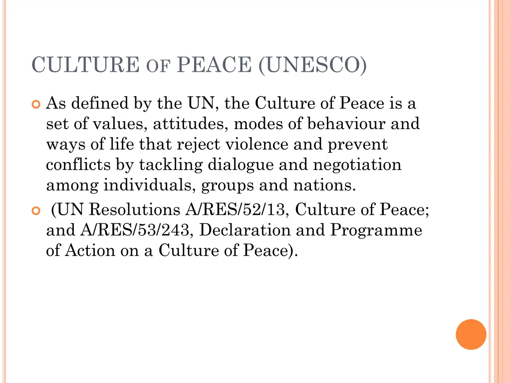 culture of peace unesco