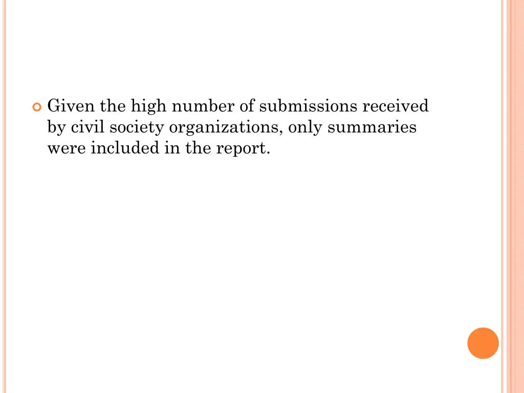 given the high number of submissions received